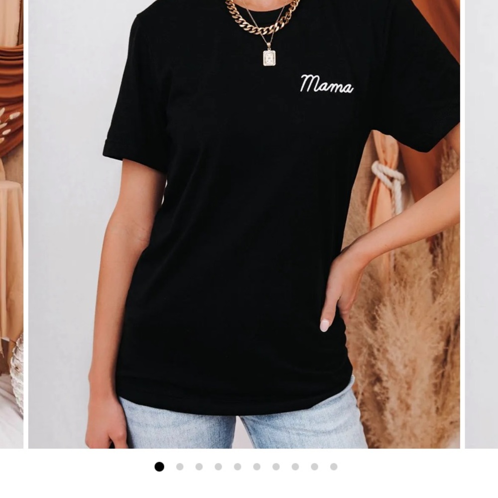 Embroidered Mama Tee